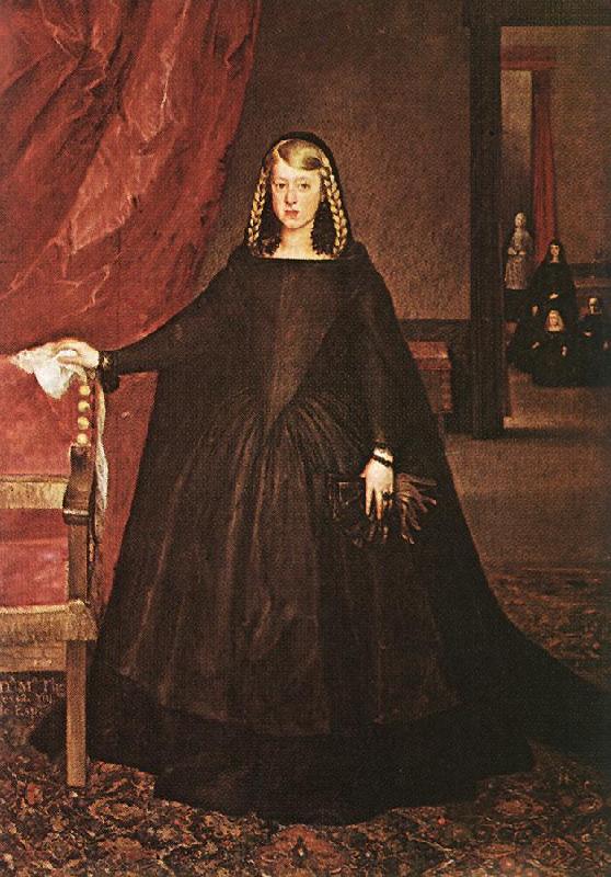 MAZO, Juan Bautista Martinez del The Empress Dona Margarita de Austria in Mourning Dress h Spain oil painting art